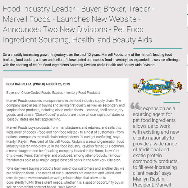 Industry Info - Marvell Foods